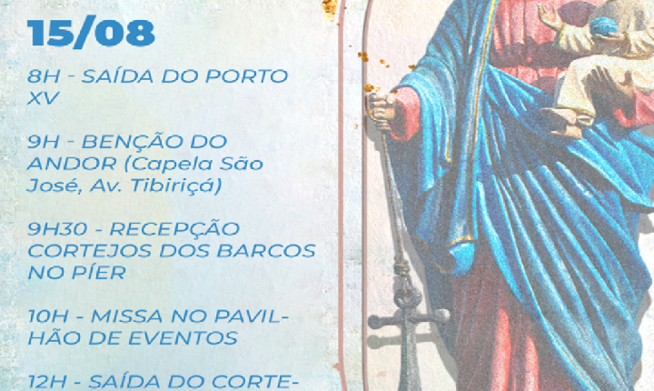 Procissão fluvial acontece em celebração a Nossa Senhora dos Navegantes no Rio Paraná