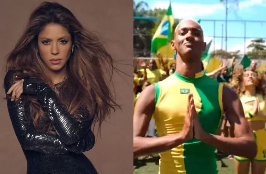 Shakira convida influenciador da Maré para dançar com ela em show no Brasil