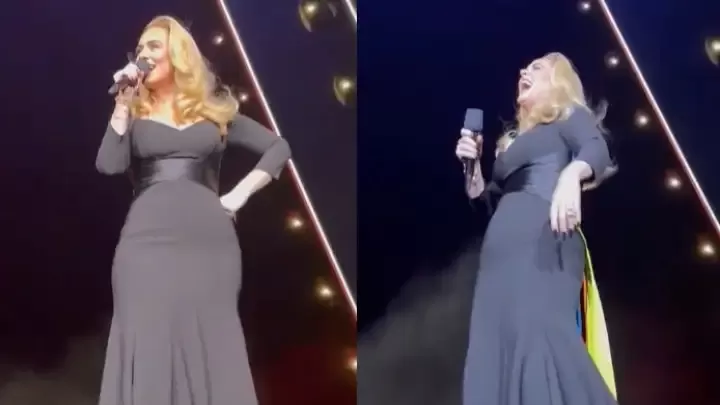 Adele esquece a letra de 